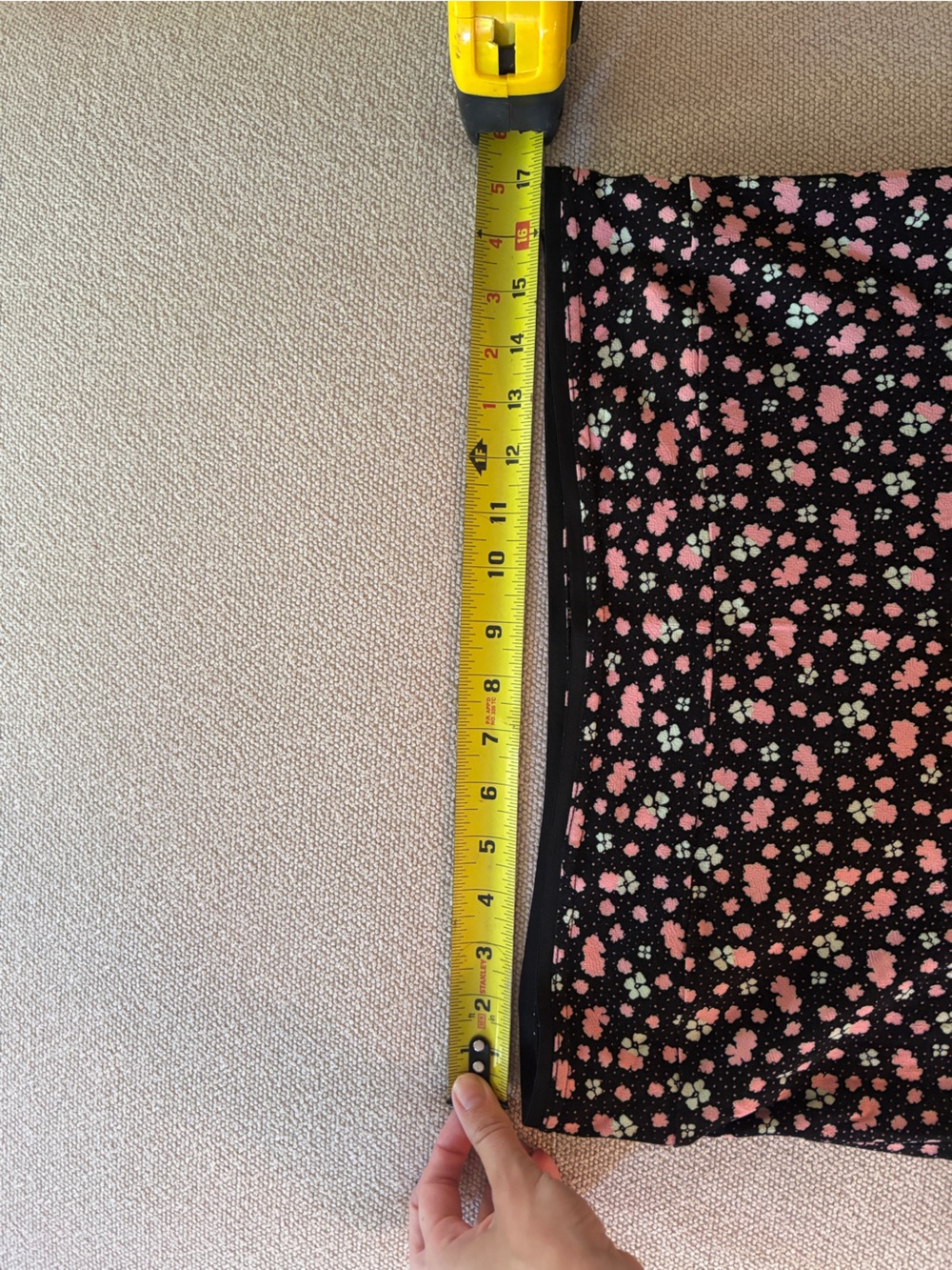 Free People Floral Mini IRL Skirt in Black Size 12 - Picture 4 of 5
